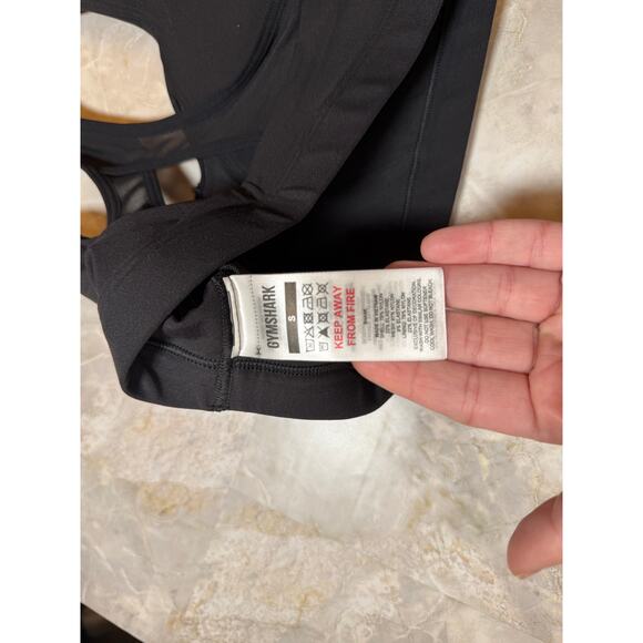 NWOT Gymshark Sports Bra Black Size Small - Picture 2 of 5